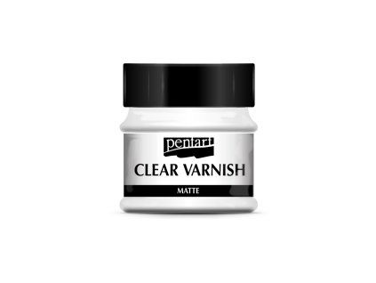 Pentart lak na ředidlové bázi 50 ml, čirý matný ochranný lak pro různé povrchy