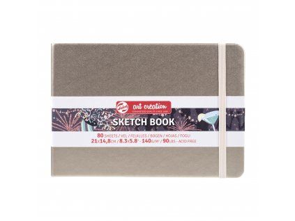 Talens Art Creation Sketch Book, skicák A5 na šířku, tvrdá vazba, 80 listů 140 g, krémový papír