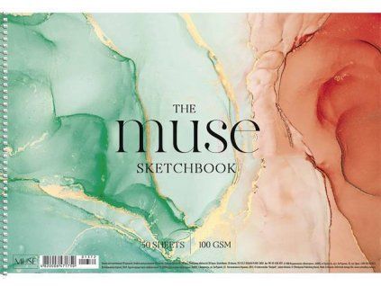 Náčrtník Shkolyaryk MUSE A4, 50 listů, 100 g/m2, kovová kroužková vazba