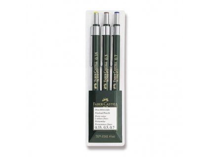 Sada 3 mikrotužek Faber-Castell TK-FINE v průměrech 0,35, 0,5 a 0,7 mm