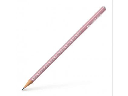 Grafitová tužka Faber-Castell Sparkle Rose shadows s třpytivým povrchem a trojhranným tvarem