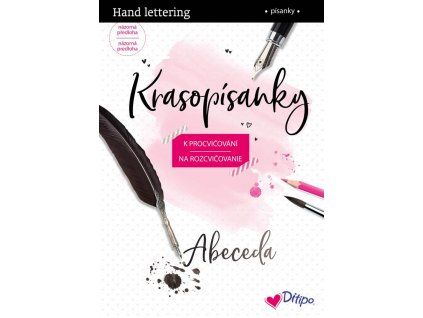 Ditipo Hand lettering Krasopísanka Abeceda 1. font, 32 stran, papír 190 g/m2