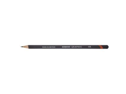 Grafitová tužka Derwent Graphic HB, stupeň tvrdosti HB, šestihranné tělo, jemný grafit