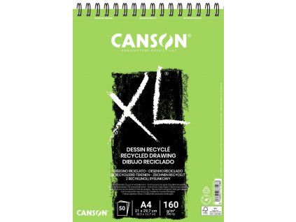 Canson XL Recycled skicák A4 s kroužkovou vazbou, recyklovaný papír 160 g/m?