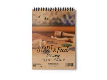 SM.LT Start Pad Drawing A5, kroužkový blok 20 listů, hladký bílý papír 170 g/m2
