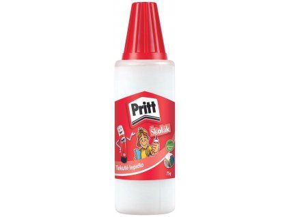 Pritt Školák bílé tekuté lepidlo 75 g, disperzní lepidlo pro školu a tvoření