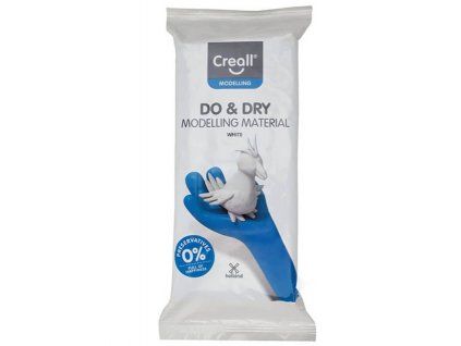 Creall DO&DRY samotvrdnoucí modelovací hmota 1 kg bílá, hypoalergenní