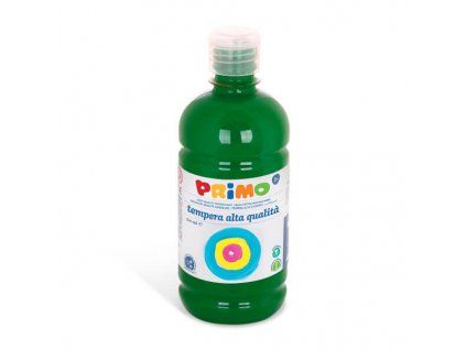 Tempera PRIMO Alta 500 ml, odstín zelená tmavě, lahvička s dávkovačem