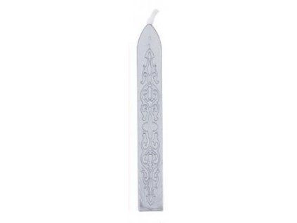 Titanum pečetní vosk s knotem stříbrný, rozměr 90 x 11,5 x 10 mm