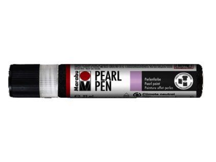Marabu Pearl Pen 25 ml tekuté pero třpytivě černé, perleťová barva na textil a další povrchy