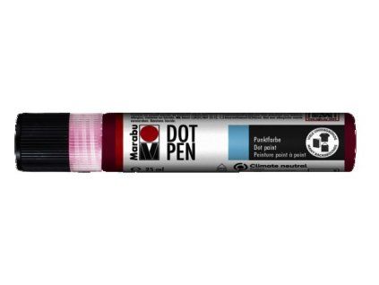 Marabu Dot Pen tečkovací pero 25 ml, odstín magenta, matná reliéfní barva na textil