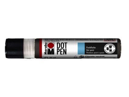 Marabu Dot Pen tečkovací pero 25 ml, světle šedá barva na vodní bázi pro reliéfní dekorace