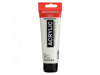 Royal Talens Amsterdam akrylová barva 120 ml, odstín 104 Zinc White, bílá