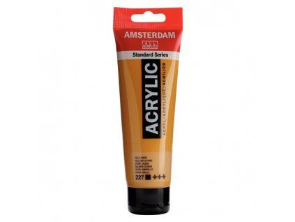 Akrylová barva Royal Talens Amsterdam 120 ml, odstín 227 Yellow Ochre, střední viskozita