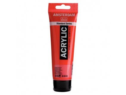 Royal Talens Amsterdam akrylová barva 120 ml, odstín 315 Pyrrole Red, tuba