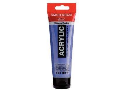 Akrylová barva Royal Talens Amsterdam 120 ml, odstín 519 Ultramarine Violet light