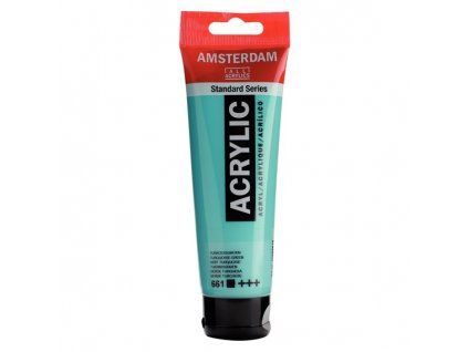 Royal Talens Amsterdam akrylová barva 120 ml, odstín 661 Turquoise Green, saténový povrch