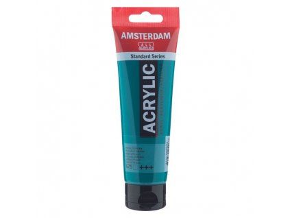 Royal Talens Amsterdam akrylová barva 120 ml, odstín 675 Phthalo Green, zelená