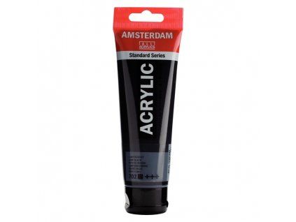 Royal Talens Amsterdam akrylová barva 120 ml, odstín 702 Lamp Black, černá