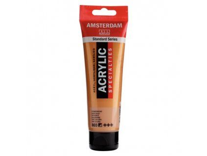 Royal Talens Amsterdam akrylová barva 120 ml, odstín 803 Deep Gold, metalická zlatá