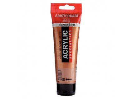 Royal Talens Amsterdam akrylová barva 120 ml, metalická bronzová odstín 811 Bronze