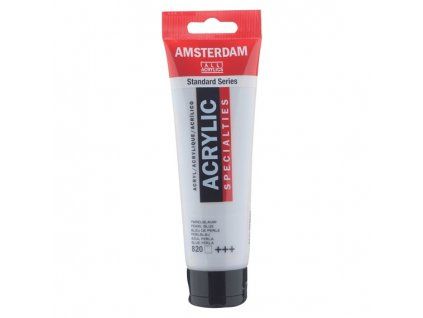 Royal Talens Amsterdam akrylová barva 120 ml, odstín 820 Pearl Blue, perleťová modrá