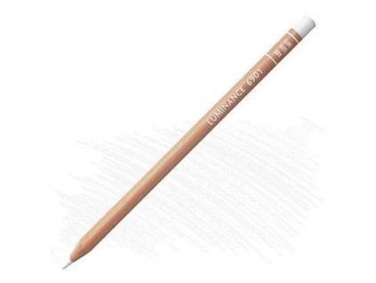 Caran D'ache Luminance 6901.001 umělecká pastelka bílá, prémiová tuha s vysokou kryvostí