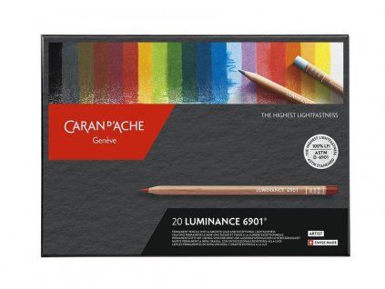 Caran D'ache Luminance 20 barev, sada uměleckých pastelek 6901.720 s prémiovým cedrovým dřevem FSC