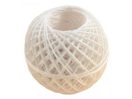 Linecon potravinářský bělený motouz 0,7 mm, balení 250 g, přírodní provázek