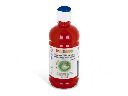 Tempera PRIMO Alta 500 ml, odstín hnědá, lahvička s dávkovačem a ochranným víčkem