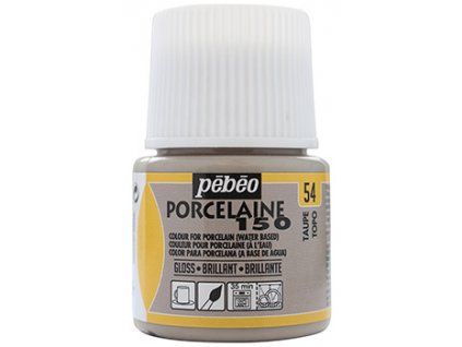 Pébéo Porcelaine 150 45 ml, vypalovací barva na porcelán a sklo, odstín 54 Taupe