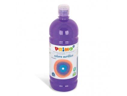 Akrylová barva Primo 1000 ml, odstín fialová, plastová lahvička s dávkovacím uzávěrem