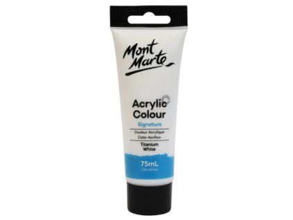 Mont Marte akrylová barva 75 ml, odstín běloba titanová, krémová konzistence