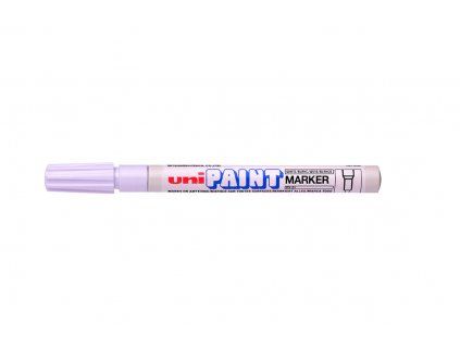 Uni PX-21 bílý lakový popisovač s klínovým hrotem, stopa 0,8 až 1,2 mm