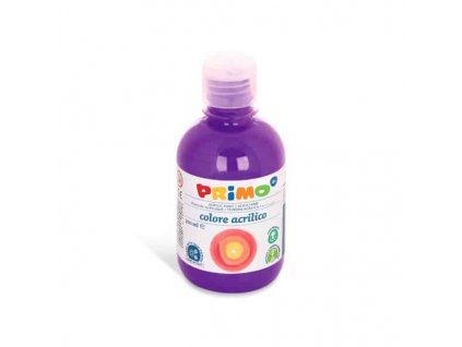 Akrylová barva PRIMO 300 ml, fialová, plastová lahvička s dávkovacím uzávěrem