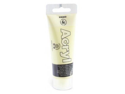 PRIMO akrylová barva pastelová 75 ml, odstín citronová, tuba s vysokým obsahem pigmentu