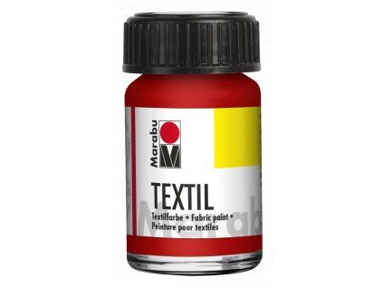 Barva na textil Marabu Textil 15 ml, odstín červená 232, vodní báze