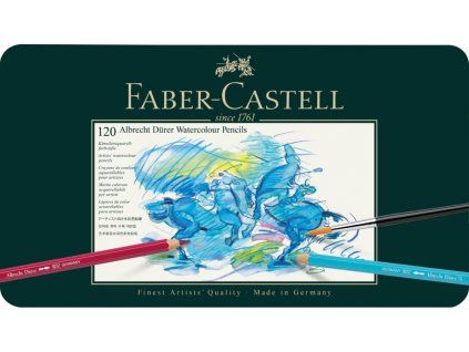 Faber-Castell Albrecht Dürer akvarelové pastelky, sada 120 barev v plechové kazetě