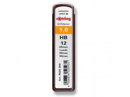Rotring TIKKY náhradní tuhy do mikrotužky 1,0 mm tvrdost HB, balení 12 ks