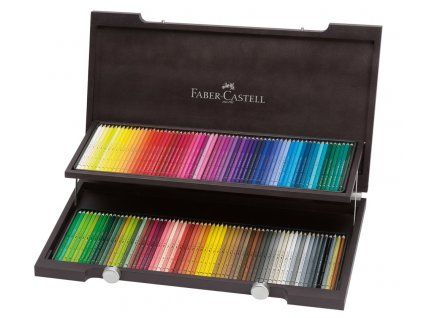 Faber-Castell Albrecht Dürer akvarelové pastelky, dřevěný kufřík se sadou 120 barev