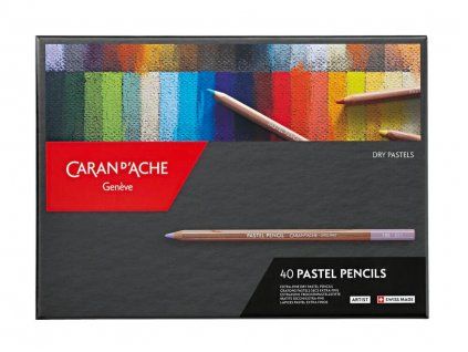 Caran D'Ache Pastel Pencils sada 40 suchých pastelů v tužce, kartonový box