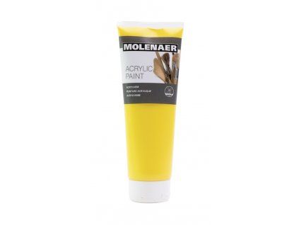 Akrylová barva Molenaer 250 ml odstín žlutá, vysoký podíl pigmentu, vodní báze