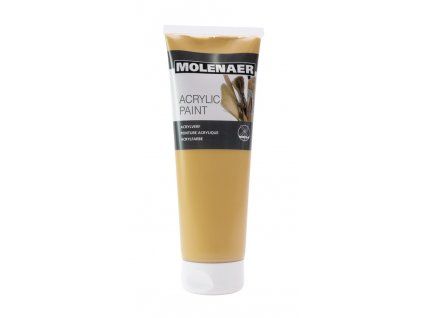 Akrylová barva Molenaer 250 ml odstín okrová, vysoký podíl pigmentu, vodní báze