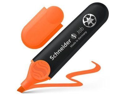 Schneider Job 150 zvýrazňovač oranžová, zkosený hrot, šířka stopy 1-5 mm