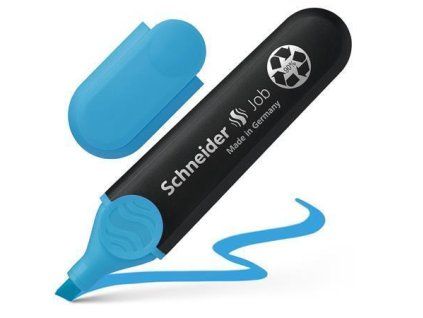 Schneider Job 150 zvýrazňovač modrá, zkosený hrot, šířka stopy 1-5 mm