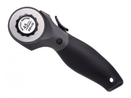 Řezací kolečko KW-trio 45 mm s ergonomickou rukojetí pro řezání papíru a látky