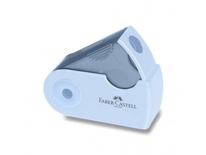 Faber-Castell Sleeve Mini jednootvorové ořezávátko se zásobníkem, barva Sky Blue