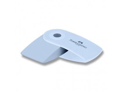 Mazací pryž Faber-Castell Sleeve Mini Sky Blue s plastovým otočným krytem, bez PVC