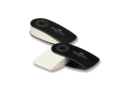 Stěrací pryž Faber-Castell Sleeve Mini černá s plastovým otočným krytem, bez PVC