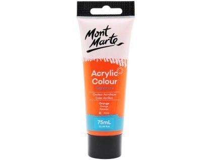 Mont Marte akrylová barva 75 ml tuba, odstín oranžová (Orange)